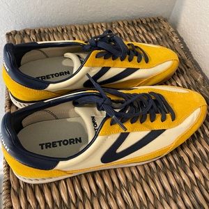 Tretorn sneakers yellow suede